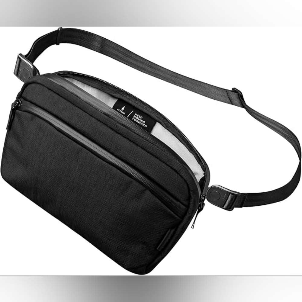 NWT Alpaka Black Men’s Belt Bag - Minimal Crossbody Sling
